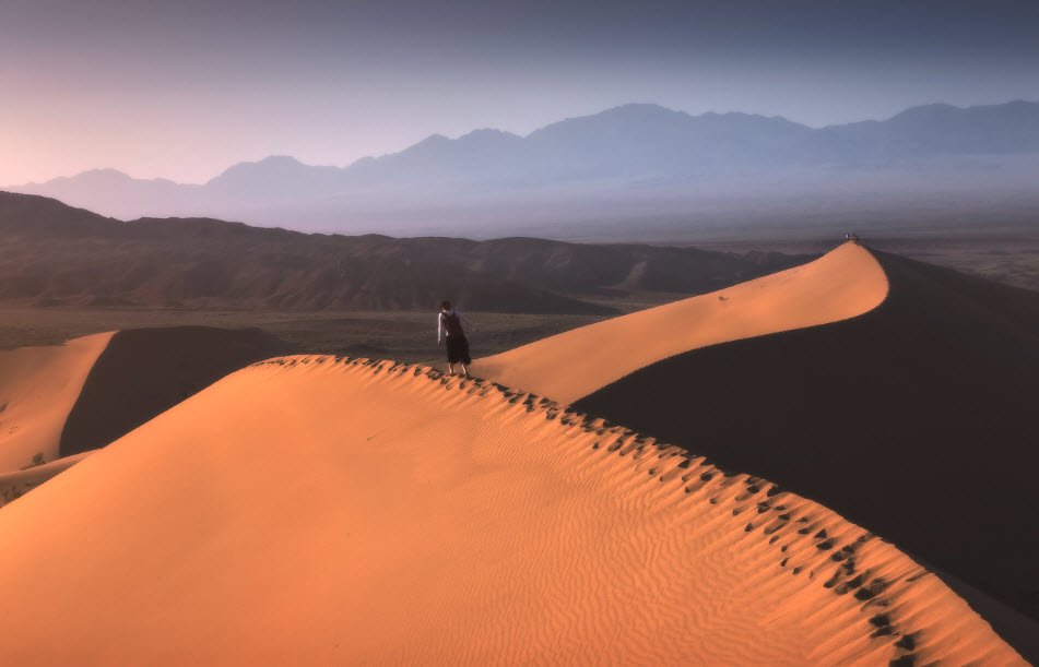 Singing Dune (Dune of Altyn-Emel), Altyn-Emel National Park, Kazakhstan